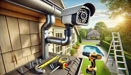 How to Attach an Outdoor Security Camera to a Downspout