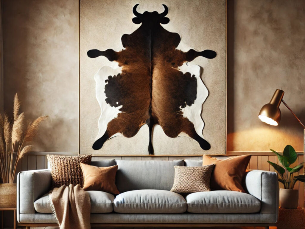 How to Hang Cowhide on the Wall