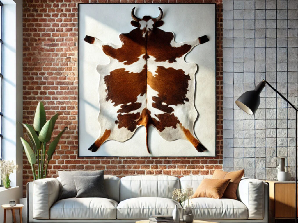 How to Hang Cowhide on the Wall